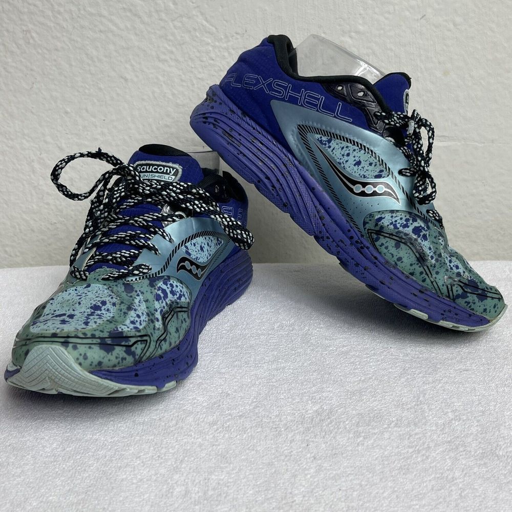 Saucony Kinvara 7 Purple Turquoise Running Shoes  Everun Flexshell Women’s 8